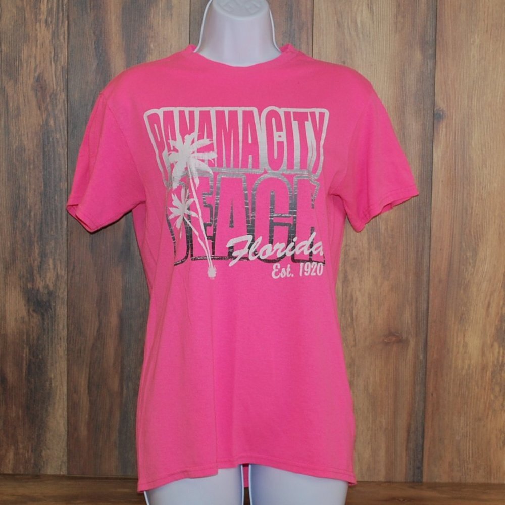 Panama City Beach PCB Tee Tshirt Pink Small
